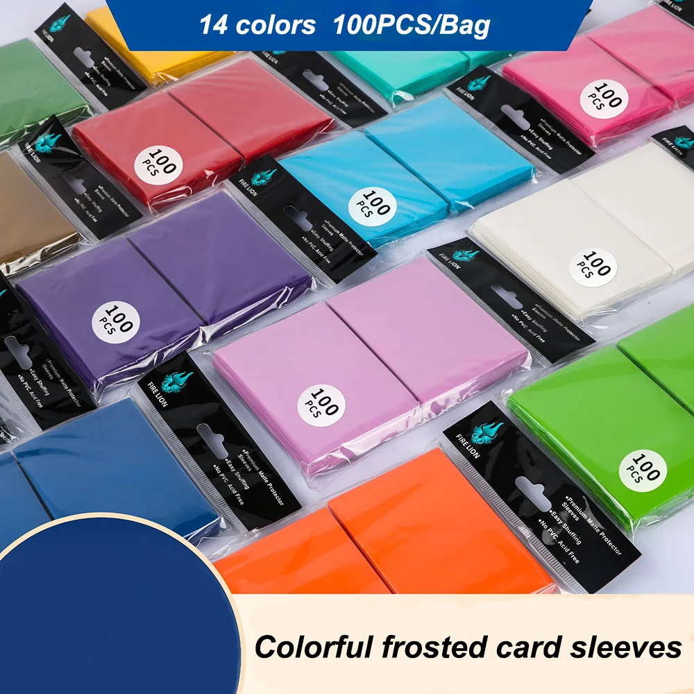 Pokemon Binder Card - 62x89 มม.100 ชิ้น/เซ็ต Solid Matte Trading