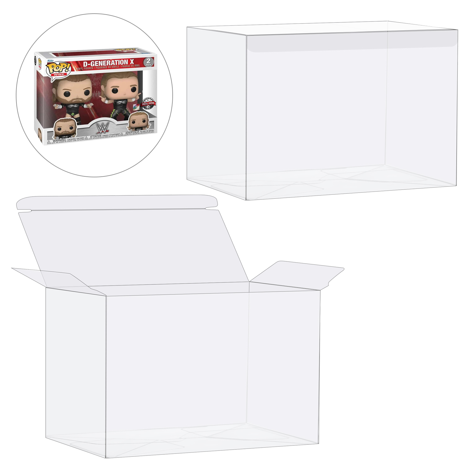 Funko Pop Protector - Higoplay เคส2 in 1แพ็คสำหรับ Funko POP