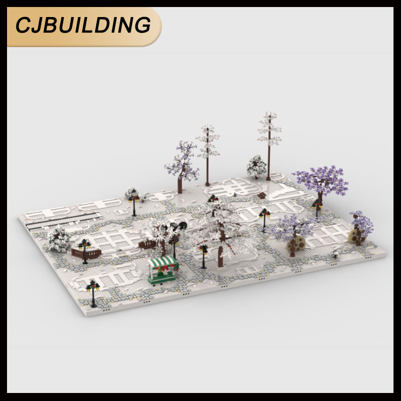 Lego Set Creator - ฐานแสดงชุดตัวต่อ Winter Village สำหรับชุด 10325 10308
