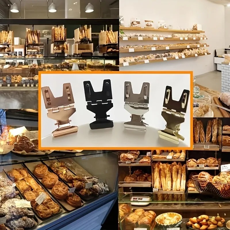 Pop Display Shelf - ที่วางป้ายโลหะแบบหนีบ 30 ชิ้น อเนกประสงค์ สำหรับป้ายราคาและการ์ดแสดงสินค้า เหมาะสำหรับร้านค้าปลีก
