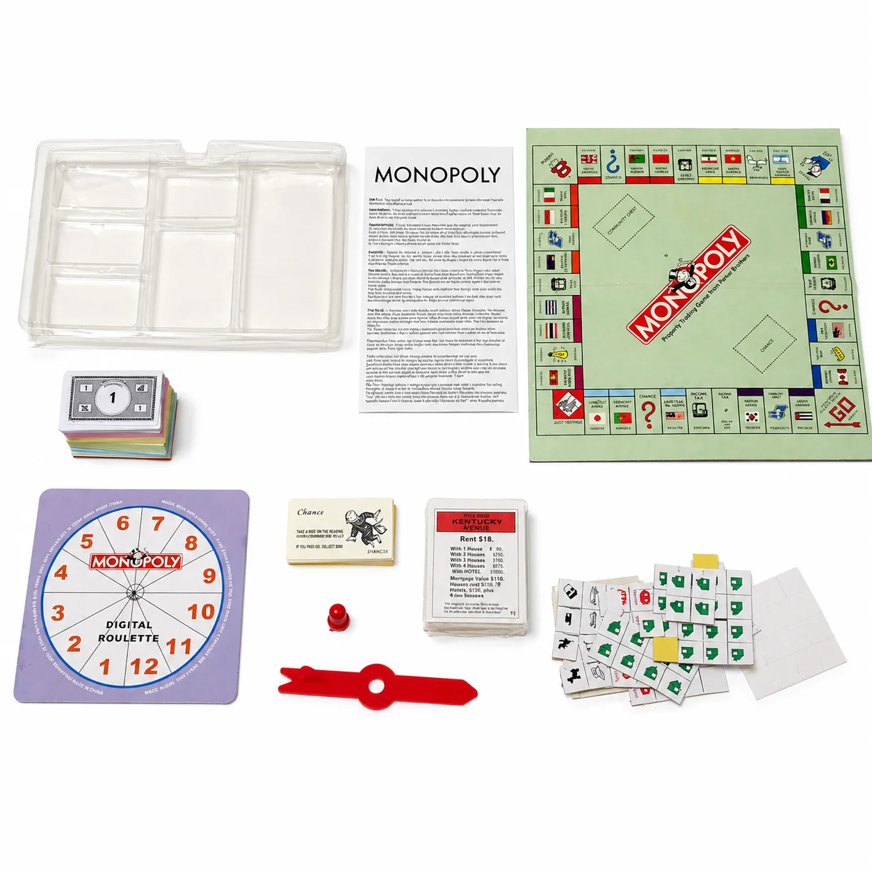 Hasbro Game Monopoly - เกมกระดานโมโนโพลีคลาสสิก เกมซื้อขายทรัพย์สินสำหรับครอบครัว เกมพกพาสำหรับเด็กและผู้ใหญ่ เกมปาร์ตี้บนโต๊ะ ของเล่นเสริมพัฒนาการ ของขวัญ