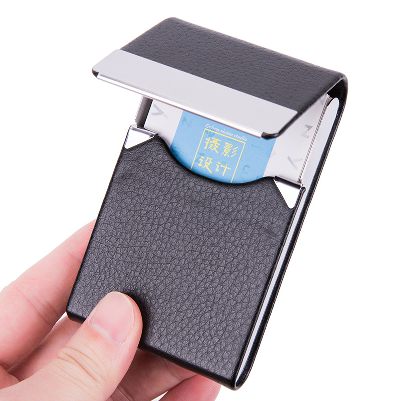 1 PC ผู้ถือบัตรธุรกิจกรณี Man  - Card Top Loader บทวิจารณ์และราคา